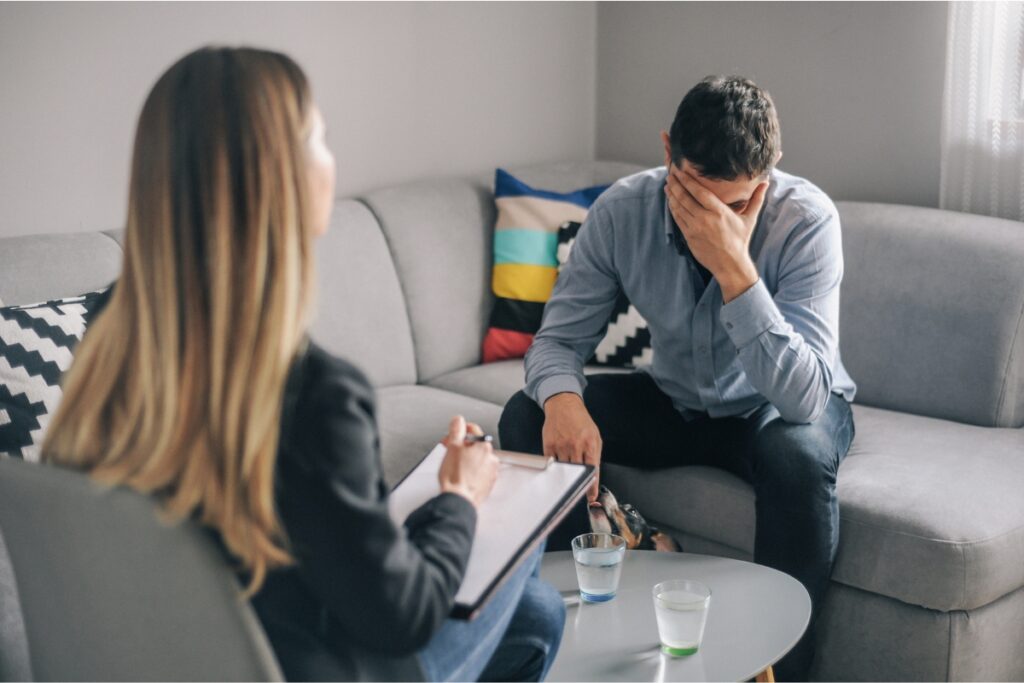 Alkoholik na terapii